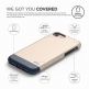 Elago S7 Glide Case + HD Clear Film - поликарбонатов кейс и HD покритие за iPhone SE 2020, iPhone 7, iPhone 8 (златист-тъмносин) thumbnail 5