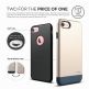Elago S7 Glide Case + HD Clear Film - поликарбонатов кейс и HD покритие за iPhone SE 2020, iPhone 7, iPhone 8 (златист-тъмносин) thumbnail 2