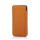 Knomo Ultraslim Pouch - тънък кожен калъф за iPhone 5 (естествена кожа, ръчна изработка) - оранжев thumbnail 2