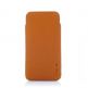 Knomo Ultraslim Pouch - тънък кожен калъф за iPhone 5 (естествена кожа, ръчна изработка) - оранжев thumbnail 3