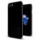 Spigen Thin Fit Case - качествен ултратънък матиран кейс за iPhone SE 2020, iPhone 7, iPhone 8 (JET Black) thumbnail