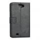 Leather Flip-Open Case - кожен калъф и поставка за Samsung Galaxy Note 2 N7100 (черен) thumbnail 4