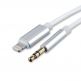 4smarts Basic Lightning to 3.5mm Audio Cable SoundCord - аудио кабел от Lightning към 3.5 мм. (1м) (бял) thumbnail