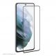 3D Glass Full Screen Curved Tempered Glass - калено стъклено защитно покритие за Samsung Galaxy S22 Ultra (черен-прозрачен) thumbnail