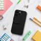 Silic Card  Case - дизайнерски силиконов кейс с отделение за карти за iPhone 15 (черен) thumbnail 7