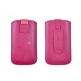 Telone Deko 1 Pouch Size 16 - вертикален кожен калъф, тип джоб с лента за издърпване за iPhone 6/6S, iPhone 5/5S, Galaxy S4, S5, HTC One, Nexus 5, LG G2 и други (розов) thumbnail
