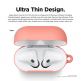 Elago Airpods Skinny Silicone Hang Case - тънък силиконов калъф с карабинер за Apple Airpods и Apple Airpods 2 with Wireless Charging Case (оранжев)  thumbnail 3