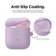 Elago Airpods Skinny Silicone Hang Case - тънък силиконов калъф с карабинер за Apple Airpods и Apple Airpods 2 with Wireless Charging Case (лилав)  thumbnail 4
