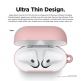 Elago Airpods Skinny Silicone Hang Case - тънък силиконов калъф с карабинер за Apple Airpods и Apple Airpods 2 with Wireless Charging Case (розов)  thumbnail 2