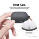 Elago Airpods Skinny Silicone Hang Case - тънък силиконов калъф с карабинер за Apple Airpods и Apple Airpods 2 with Wireless Charging Case (тъмносив)  thumbnail 5