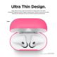 Elago Airpods Skinny Silicone Case - тънък силиконов калъф за Apple Airpods и Apple Airpods 2 with Wireless Charging Case (розов-фосфор)  thumbnail 4