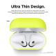 Elago Airpods Skinny Silicone Case - тънък силиконов калъф за Apple Airpods и Apple Airpods 2 with Wireless Charging Case (жълт-фосфор)  thumbnail 2