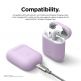 Elago Airpods Skinny Silicone Case - тънък силиконов калъф за Apple Airpods и Apple Airpods 2 with Wireless Charging Case (лилав)  thumbnail 4
