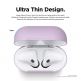 Elago Airpods Skinny Silicone Case - тънък силиконов калъф за Apple Airpods и Apple Airpods 2 with Wireless Charging Case (лилав)  thumbnail 6