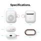 Elago Airpods Retro AW6 Silicone Hang Case - силиконов калъф с карабинер за Apple Airpods и Apple Airpods 2 (бял)  thumbnail 6