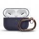 Elago Airpods Slim Hang Silicone Case - силиконов калъф с карабинер за Apple Airpods Pro (тъмносин) thumbnail