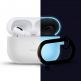Elago Airpods Slim Hang Silicone Case - силиконов калъф с карабинер за Apple Airpods Pro (бял-фосфор) thumbnail
