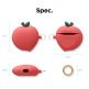 Elago Airpods Peach Design Silicone Case - силиконов калъф с карабинер за Apple Airpods и Apple Airpods 2 (червен)  thumbnail 3