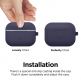 Elago Airpods Original Hang Silicone Case - силиконов калъф с карабинер за Apple Airpods Pro (тъмносин) thumbnail 3