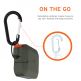 Urban Armor Gear Soft Touch Waterproof Silicone Hang Case - водо и удароустойчив силиконов калъф с карабинер за Apple Airpods Pro (тъмнозелен) thumbnail 6