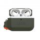 Urban Armor Gear Soft Touch Waterproof Silicone Hang Case - водо и удароустойчив силиконов калъф с карабинер за Apple Airpods Pro (тъмнозелен) thumbnail 10