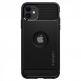 Spigen Rugged Armor Case - тънък качествен силиконов (TPU) калъф за iPhone 11 (черен) thumbnail 2