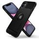 Spigen Rugged Armor Case - тънък качествен силиконов (TPU) калъф за iPhone 11 (черен) thumbnail 5
