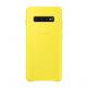 Samsung Leather Cover EF-VG975LYEGWW - оригинален кожен калъф (естествена кожа) за Samsung Galaxy S10 Plus (жълт) thumbnail