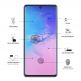 Eiger 3D Glass Edge to Edge Full Screen Tempered Glass - калено стъклено защитно покритие с извити ръбове за целия дисплея на Samsung Galaxy S10 Lite (черен-прозрачен) thumbnail 4