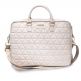 Guess Quilted Laptop Bag - луксозна дизайнерска чанта с дръжки и презрамка за преносими компютри до 15 инча (розово злато) thumbnail