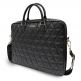 Guess Quilted Laptop Bag - луксозна дизайнерска чанта с дръжки и презрамка за преносими компютри до 15 инча (черна) thumbnail 2
