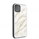 Guess Marble Glass Case - дизайнерски кейс с висока защита за iPhone 11 Pro Max (бял) thumbnail 5