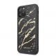Guess Marble Glass Case - дизайнерски кейс с висока защита за iPhone 11 Pro (черен) thumbnail 2