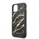 Guess Marble Glass Case - дизайнерски кейс с висока защита за iPhone 11 Pro (черен) thumbnail 3