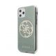 Guess Circle Glitter 4G Case - дизайнерски кейс с висока защита за iPhone 11 Pro (зелен) thumbnail 2