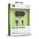 Just Wireless USB Car Charger - зарядно за кола с USB изход и Lightning кабел за iPhone, iPad и устройства с Lightning порт (черен) thumbnail 2