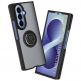 Хибриден удароустойчив кейс с пръстен против изпускане за Samsung Galaxy Z Fold8 Ultra - Techsuit Glinth Hybrid Case (черен-прозрачен) thumbnail