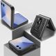 Хибриден удароустойчив кейс с пръстен против изпускане за Samsung Galaxy Z Flip8 - Techsuit CamShield Case (черен) thumbnail 3