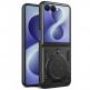 Хибриден удароустойчив кейс с вградена поставка за Samsung Galaxy Z Flip8 - Techsuit CamGuard Pro Case (черен) thumbnail
