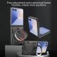 Хибриден удароустойчив кейс с вградена поставка за Samsung Galaxy Z Flip8 - Techsuit CamGuard Pro Case (черен) thumbnail 2