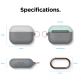 Elago Duo Hang Silicone Case - силиконов калъф с карабинер за Apple Airpods Pro (сив-светлосив) thumbnail 8