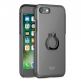 iLuv Metal Forge Ring Case - поликарбонатов кейс с пръстен против изпускане за iPhone SE (2020), iPhone 8, iPhone 7 (сив) thumbnail