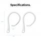 Elago AirPods Pro EarHooks - силиконови кукички за Apple AirPods Pro (бял) thumbnail 7
