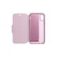 Tech21 Evo Wallet Kenley Case - кожен флип калъф с висока защита за iPhone XS, iPhone X (розов) thumbnail 4