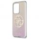 Guess Glitter 4G Circle Logo Case - дизайнерски кейс с висока защита за Samsung Galaxy S20 Ultra (розов) thumbnail 3