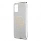 Guess Glitter 4G Circle Logo Case - дизайнерски кейс с висока защита за Samsung Galaxy S20 Plus (сив) thumbnail 6