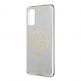Guess Glitter 4G Circle Logo Case - дизайнерски кейс с висока защита за Samsung Galaxy S20 (сив) thumbnail 3