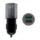 4smarts Qualcomm Rapid Quick Charge 2.0 In-Car Charger 4.5A - зарядно за кола с технология за бързо зареждане (4.5 Ампера) с 2 USB изхода (черен-сив) thumbnail
