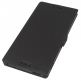 Wallet Flip Case - кожен калъф, тип портфейл и поставка за Sony Xperia M4 Aqua (черен) thumbnail