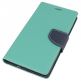 Fancy Diary Case - кожен калъф, тип портфейл и поставка за Samsung Galaxy S7 Edge (зелен) thumbnail
